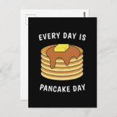 Carte Postale Chaque Jour Est Pancake Day Sirop D'Érable Et Beur (Devant / Derrière)