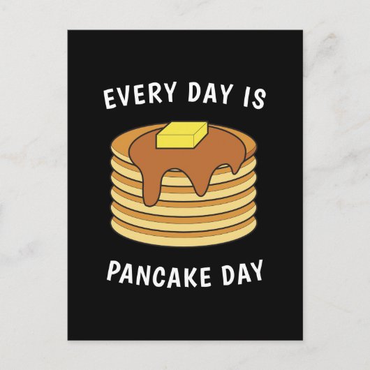 Carte Postale Chaque Jour Est Pancake Day Sirop D'Érable Et Beur (Devant)