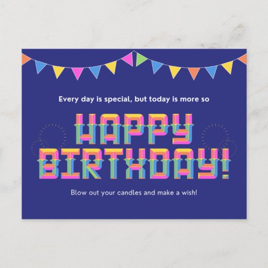 Carte Postale Chaque jour est spécial, mais aujourd'hui plus (Devant)