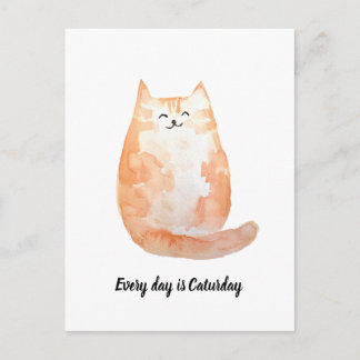 Carte postale "Chaque jour est un Caturday"