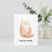 Carte postale "Chaque jour est un Caturday" (Debout devant)