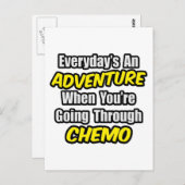 Carte Postale Chaque jour est une aventure... Traverser la chimi (Devant / Derrière)