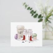 Carte Postale Chaque matin glamour (Debout devant)