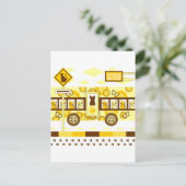 CARTE POSTALE CHAQUE ROUTE ET BUS CAT (Debout devant)