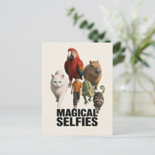 Carte Postale Chaque selfie est une rencontre magique