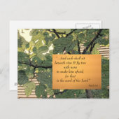 Carte Postale Chaque sous-sol de la vigne et du figuier (Devant / Derrière)