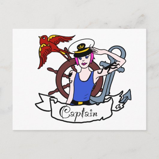 Carte Postale Chaque voile du corps est épinglé (Devant)