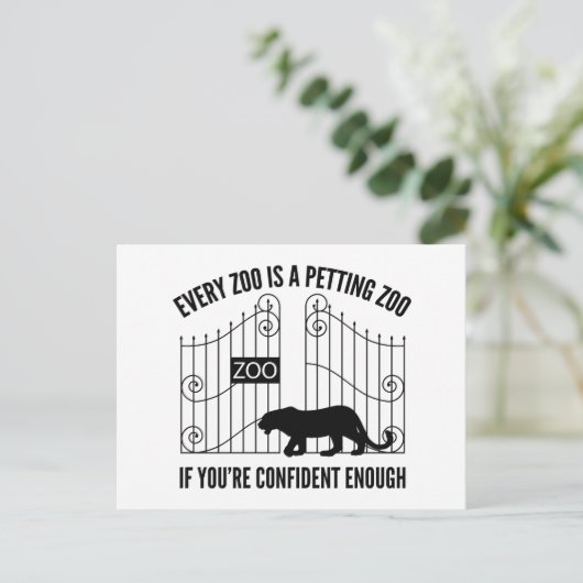 Carte Postale Chaque Zoo Est Un Zoo De Cartographie (Debout devant)