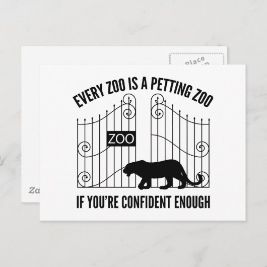 Carte Postale Chaque Zoo Est Un Zoo De Cartographie (Devant / Derrière)