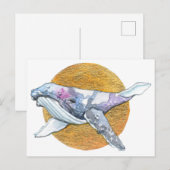 Carte Postale Char à baleines (Devant / Derrière)