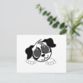 Carte Postale char à péer noir et blanc (Debout devant)