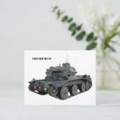 Carte Postale Char Cruiser Mk IV britannique (Debout devant)