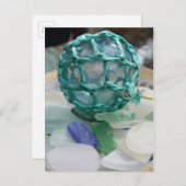 Carte Postale Char de pêche en verre, Alaska (Devant / Derrière)