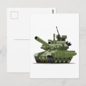 Carte Postale Char moderne blindé de tank (Devant / Derrière)