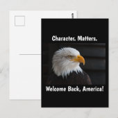 Carte Postale Character Matters USA Eagle (Devant / Derrière)