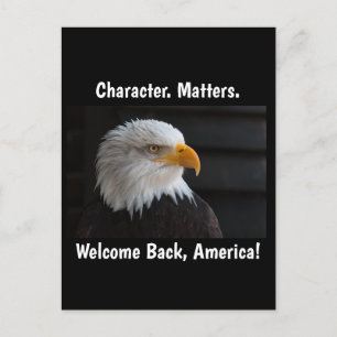 Carte Postale Character Matters USA Eagle