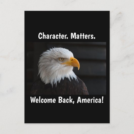 Carte Postale Character Matters USA Eagle (Devant)