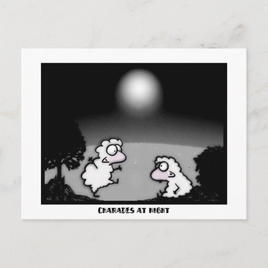 Carte Postale Charades la nuit (Devant)