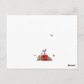 Carte Postale Charbon doux arbre de Corn Halloween (Dos)