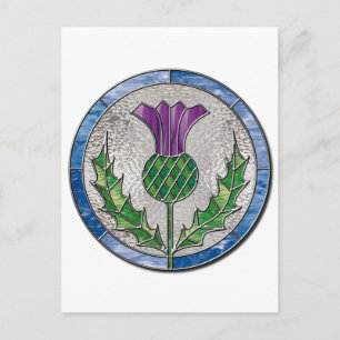 Carte Postale Chardon en verre