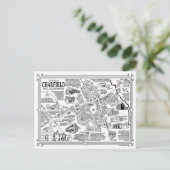 Carte postale Charfield Village Map (Debout devant)