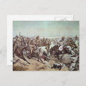 Carte Postale Charge des 21e Lancers à Omdurman 2 (Devant / Derrière)