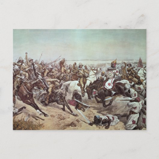 Carte Postale Charge des 21e Lancers à Omdurman 2 (Devant)