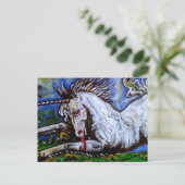 Carte Postale Chargement de la licorne. (Debout devant)