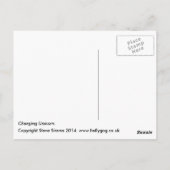 Carte Postale Chargement de la licorne. (Dos)
