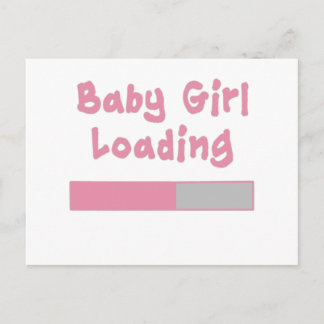 Carte Postale Chargement de la petite fille