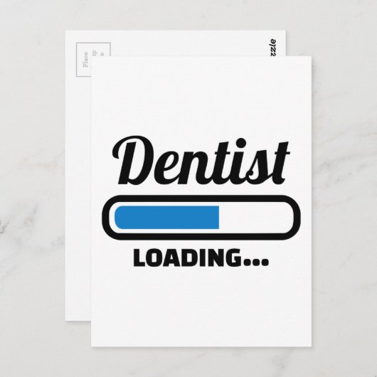 Carte Postale Chargement dentaire (Devant / Derrière)