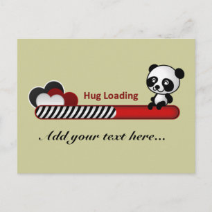 Carte Postale Chargement Panda Hug
