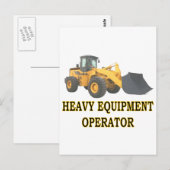 CARTE POSTALE CHARGEUR (Devant / Derrière)