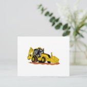Carte Postale Chargeur backhoe (Debout devant)