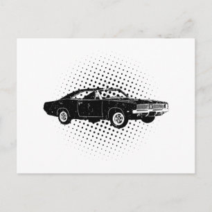 Carte Postale Chargeur Dodge Hemi 1969
