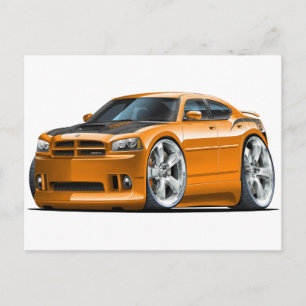 Carte Postale Chargeur Dodge Super Bee Orange Car