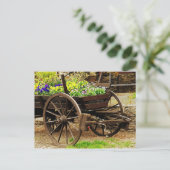 Carte Postale Chariot à fleurs (Debout devant)