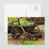 Carte Postale Chariot à fleurs (Devant / Derrière)