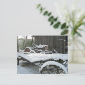 Carte Postale Chariot à neige (Debout devant)