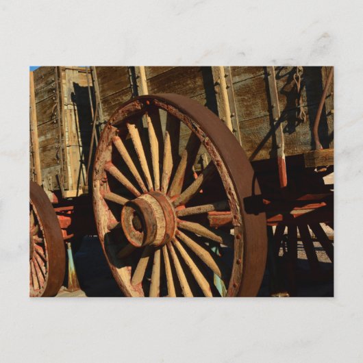 Carte Postale Chariot antique de train de mulet (Devant)
