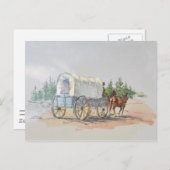 Carte Postale CHARIOT COUVERT par SHARON SHARPE (Devant / Derrière)