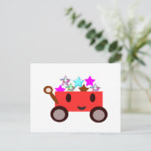 Carte Postale Chariot de dessin animé mignon (Debout devant)