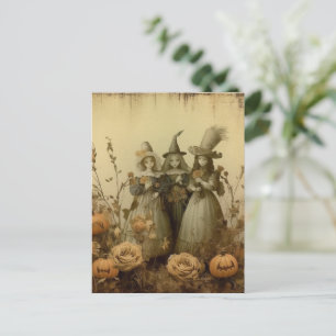 Carte Postale Chariot Halloween vintage (5)