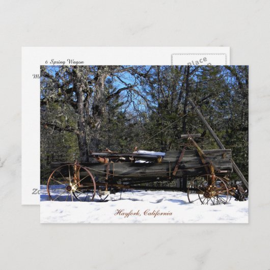 Carte Postale Chariot Historique à Six Ressorts....... (Devant / Derrière)