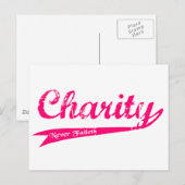 Carte Postale Charité Jamais Foi LDS Relief Society (Devant / Derrière)