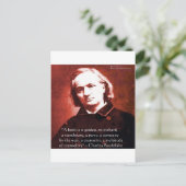 Carte Postale Charles Baudelaire "Un livre est" Citation de sage (Debout devant)