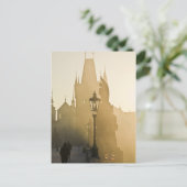 Carte Postale Charles Bridge Morning Fog Prague (Debout devant)