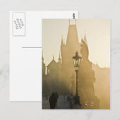 Carte Postale Charles Bridge Morning Fog Prague (Devant / Derrière)