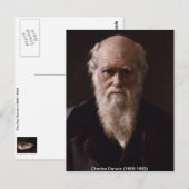 Carte postale Charles Darwin (Devant / Derrière)