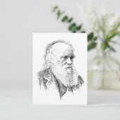Carte Postale Charles Darwin, l'origine des espèces 1872 (Debout devant)